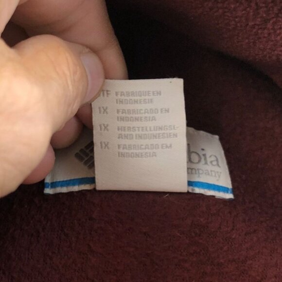 Columbia Women's Interchangeable Jacket Size 1X Full Zip Fleece Maroon Outdoors - Picture 8 of 12